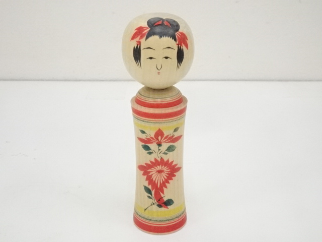 TRADITIONAL JAPANESE CRAFT / KOKESHI DOLL (15.5 cm)/ ARTISAN WORK